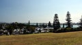 Caravan camping park at Forster beach