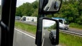 Caravan crash on the A38 exeter Devon Royalty Free Stock Photo