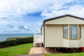 Static mobile house in a holiday park Royalty Free Stock Photo