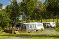 Caravan holiday Sweden Royalty Free Stock Photo