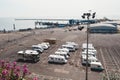 Caravan Motorhomes parked at the Ramsgate Port parking