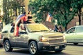 A caravan of Puerto Rican pride on display in Chicago`s Humboldt Park neighborhood