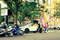 A caravan of Puerto Rican pride on display in Chicago`s Humboldt Park neighborhood