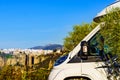 Caravan and Ronda town, Andalusia Spain Royalty Free Stock Photo