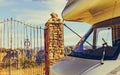 Caravan and Ronda town, Andalusia Spain Royalty Free Stock Photo