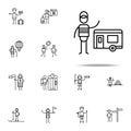 Caravan, Traveler icon. Travel icons universal set for web and mobile Royalty Free Stock Photo