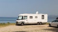 Caravan by the sea summer holidays