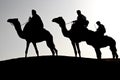 Caravane silhouette Royalty Free Stock Photo