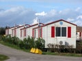 Caravans in holiday park