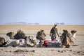 Caravans transporting salt blocks from Lake Assale