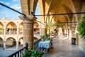 Caravanserai Buyuk Han (the Great Inn) Interior. Nicosia, Cyprus Royalty Free Stock Photo