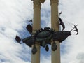 Caravel, the homage to Christopher Columbus to Seville in Spain.