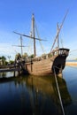 Caravels of Christopher Columbus, La Rabida, Huelva province, Spain Royalty Free Stock Photo