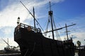 Caravels of Christopher Columbus, La Rabida, Huelva province, Spain Royalty Free Stock Photo