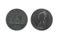 Caravels silver coins 2 Royalty Free Stock Photo