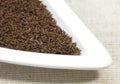 Caraway, carum carvi, Seeds in Plate