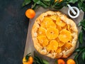 Caraway and orange tart