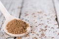 Caraway Powder on a wooden spoon