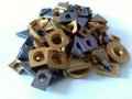 Carbide cutting inserts Royalty Free Stock Photo