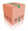 Carboard box package Royalty Free Stock Photo