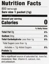 Carbohydrates protein sodium salt food label