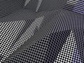 Carbon abstract dotted dark background concept. 3D