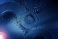 Carbon Blue Gear Royalty Free Stock Photo