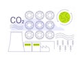 Carbon capture abstract concept vector illustration.