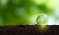 Carbon Capture, Utilization and Storage (CCUS) concept. Technology of CO2 capturing Royalty Free Stock Photo