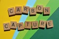 Carbon Capture, buzzwords as banner headline Royalty Free Stock Photo