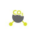Carbon, co2 icon. Element of Science experiment icon for mobile concept and web apps. Detailed Carbon, co2 can be used for web and Royalty Free Stock Photo