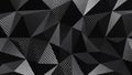 Carbon dark triangular polygonal geometric background