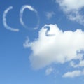 Carbon dioxide cloud Royalty Free Stock Photo