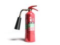 Carbon Dioxide Fire extinguisher 3d render on white background