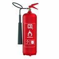 Carbon dioxide handheld fire extinguisher Royalty Free Stock Photo