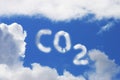 Carbon Dioxide Symbol Royalty Free Stock Photo