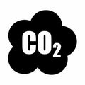Carbon dioxide symbol Royalty Free Stock Photo