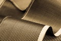 Carbon fiber composite material background Royalty Free Stock Photo