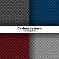 Carbon fiber seamless pattern, vector Royalty Free Stock Photo