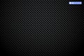 Carbon fiber texture with redial gradient. Vector illustration. Dark black Geometric grid background with lighting. Modern Royalty Free Stock Photo