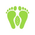 Carbon Footprint. Eco friendly vector icon design. Vector Royalty Free Stock Photo