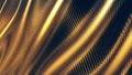 Carbon gold wave wavy swirl background