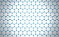 Carbon grid: graphene atomic structure for nanotechnology background.Top view