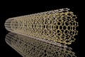 Carbon nanotube, 3D illustration