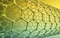 Carbon nanotube, 3D illustration