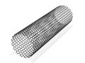 Carbon nanotube 3d rendering Royalty Free Stock Photo