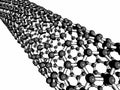Carbon nanotube, molecular model Royalty Free Stock Photo