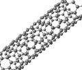 Carbon nanotube on white background Royalty Free Stock Photo