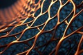 carbon nanotubes arranged in a precise pattern Royalty Free Stock Photo