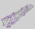 carbon nanotubes in drug delivery and nanomedicine Royalty Free Stock Photo